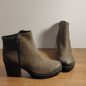 New Vagabond Grace Brown Leather Heeled Ankle Boots Eur 41
